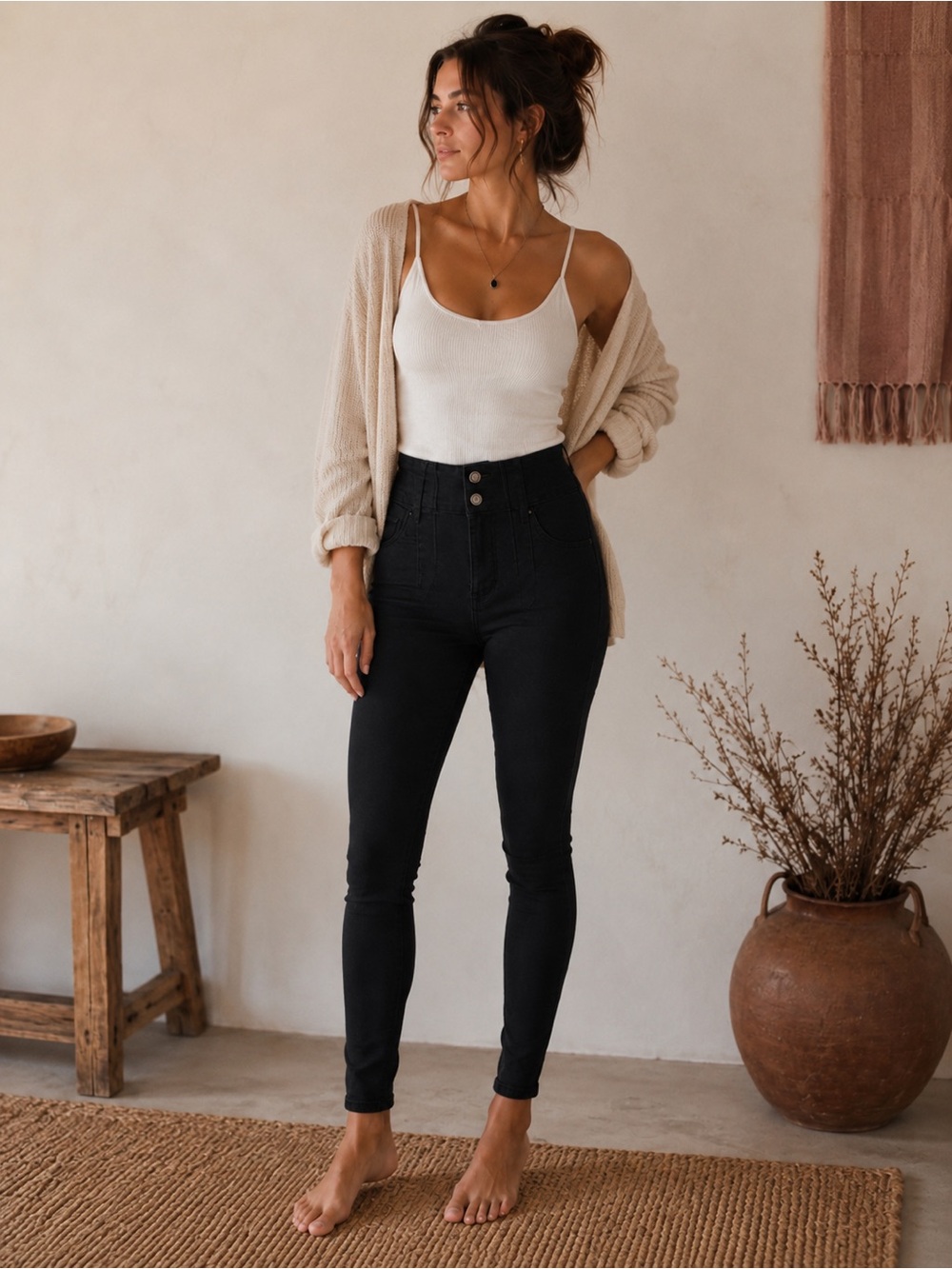 Free People - We The Free Jayde Skinny Jeans in Black Size 29